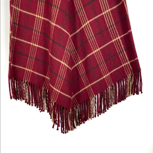 J G Hook Plaid Fringe Wool Skirt! - Picture 2 of 4